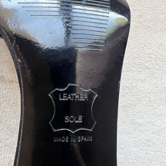 Stuart Weitzman Black Satin Embellished High Heel Strappy Sandals Women 8 Chic - Picture 13 of 16